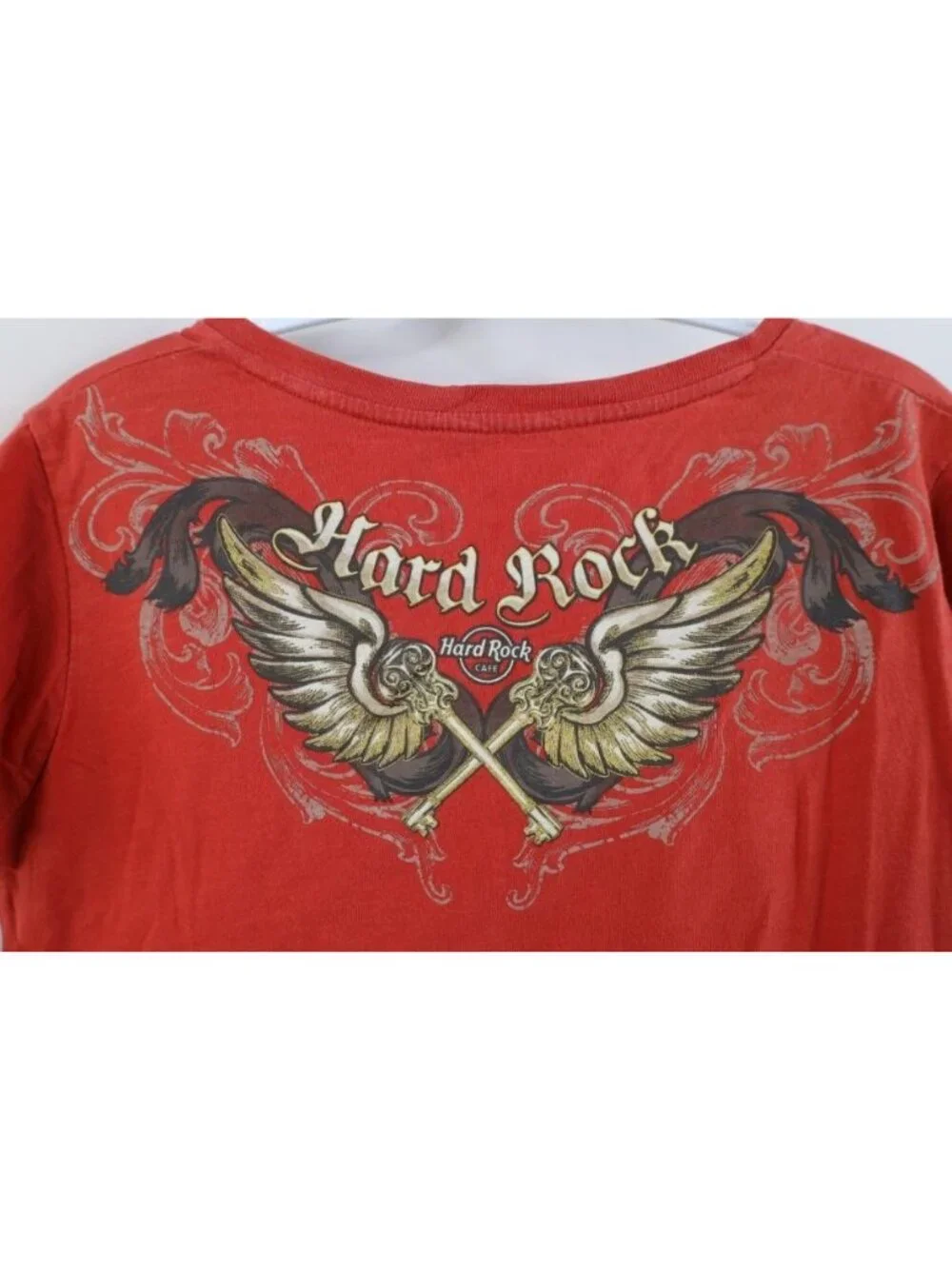 Vintage Y2K Hard Rock Cafe Womens Medium Faded Tribal Heart New York T-Shirt